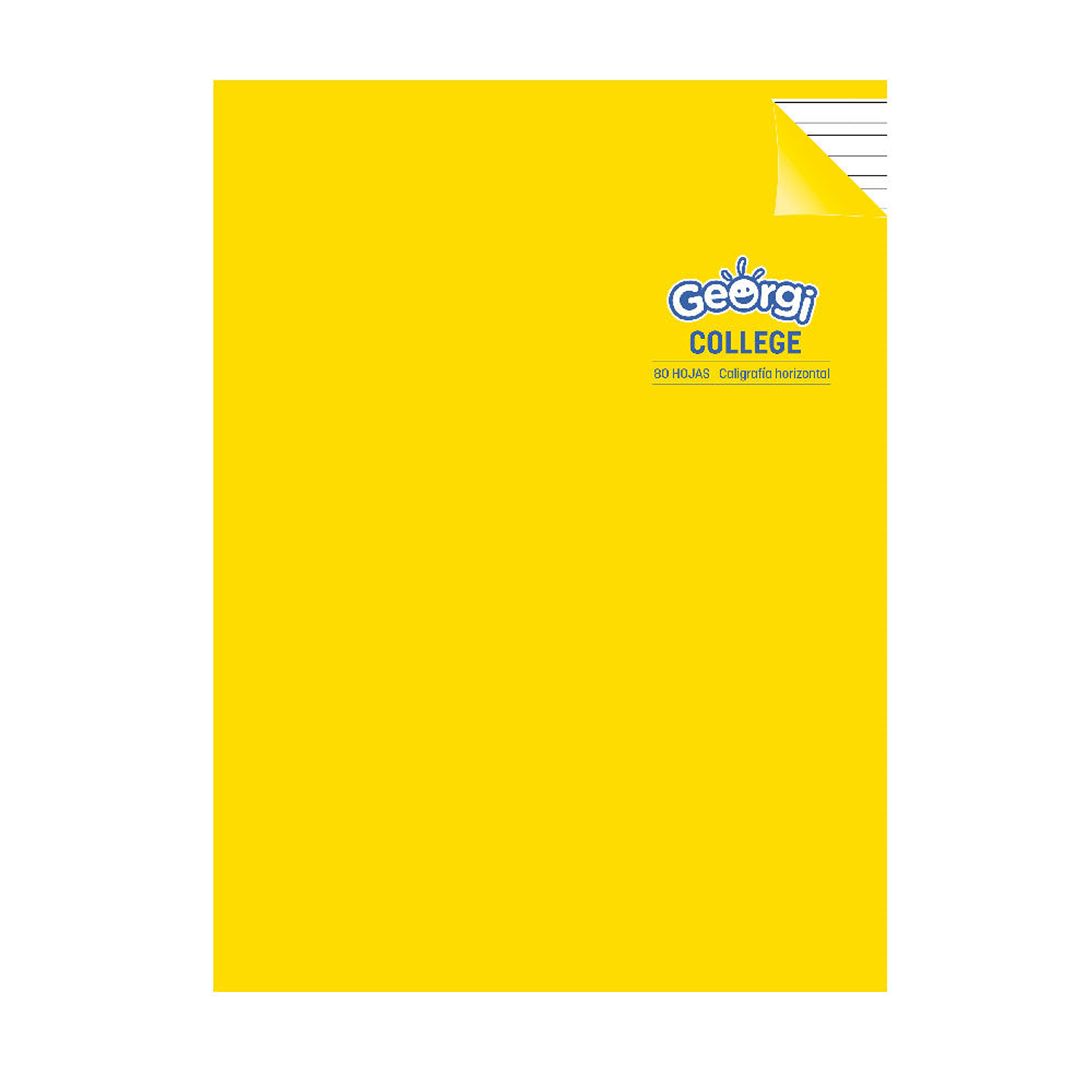 Cuaderno College 80 Hojas Caligrafia Horizontal Georgi 1