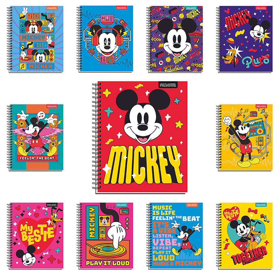 Cuaderno Universitario Mickey Nino Cuadro Grande 7mm 100hjs Proarte 1