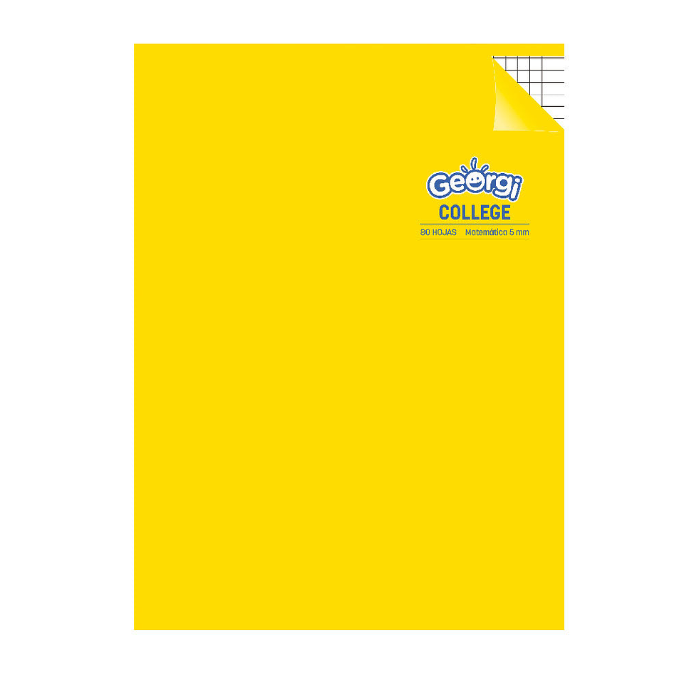 Cuaderno College Cuadro Chico 5mm 80 Hojas Georgi 1