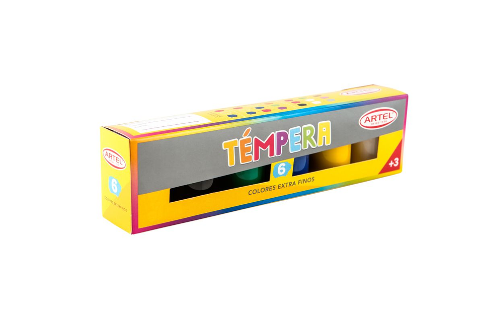 Tempera 6 Colores 15 ML Artel 1
