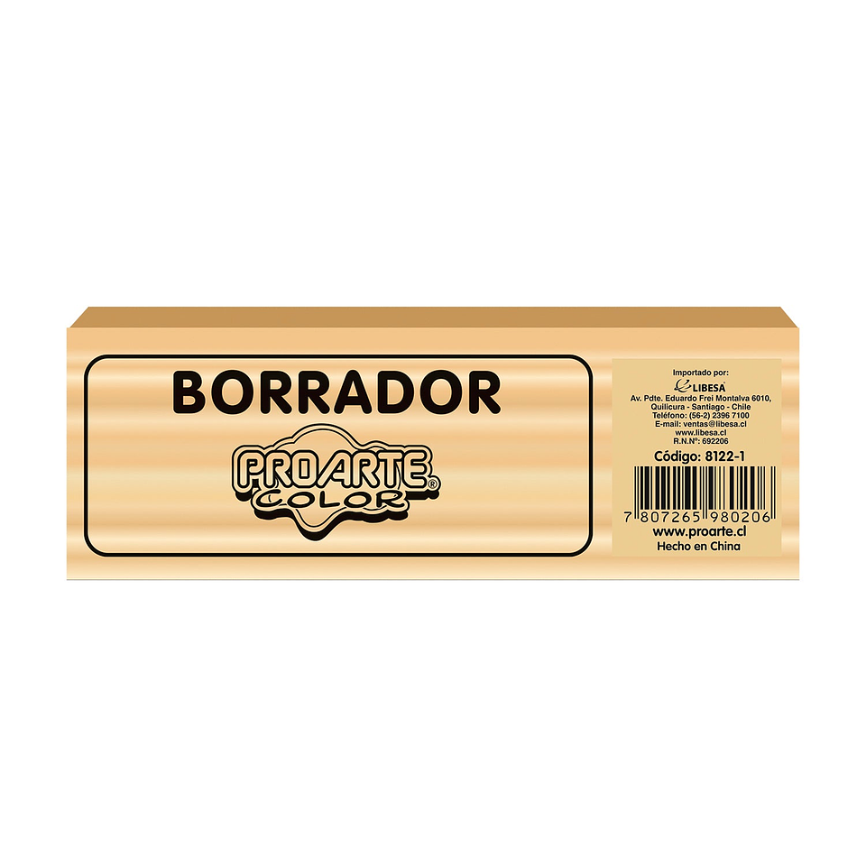 Borrador Proarte Madera Para Pizarra 1