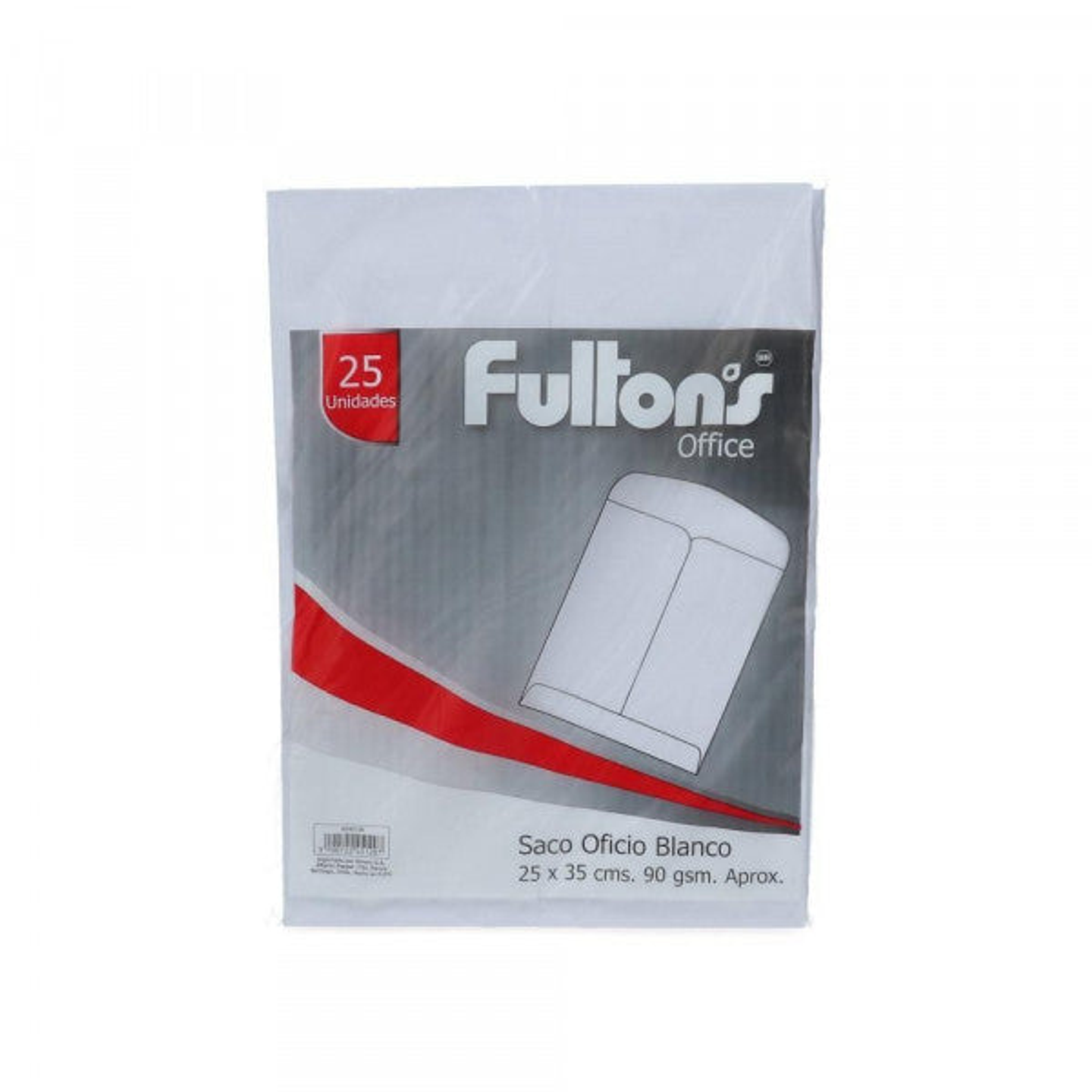 Sobre Saco Oficio Blanco 90Gr 25Un Fultons 1