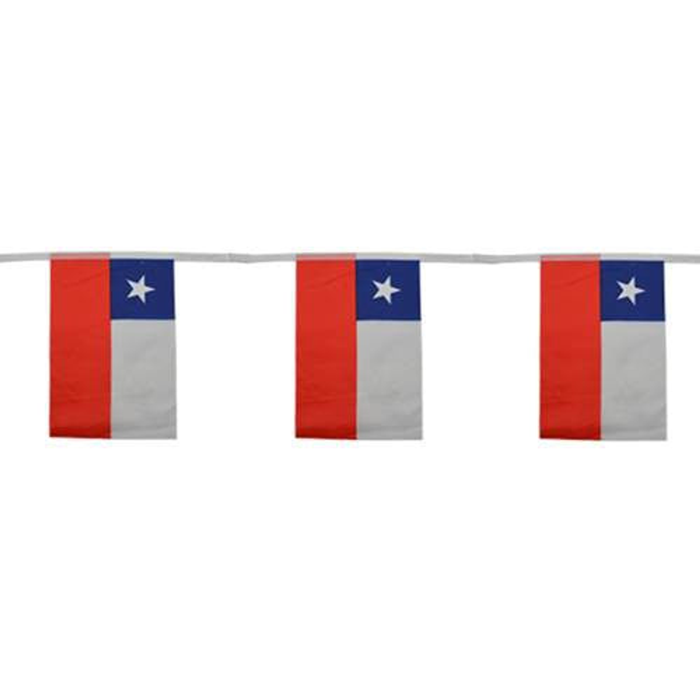 Guirnalda Tela Bandera Chilena 3mts 1