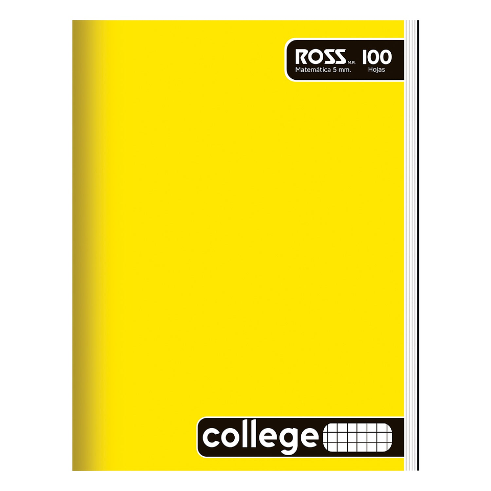 Cuaderno College Cuadro Chico 5mm 100hjs Ross 1