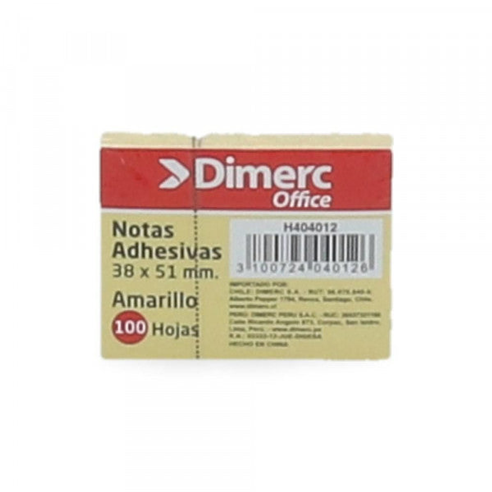 Notas Adhesivas 653 Block 100Hjs Amarillo Dimerc 1