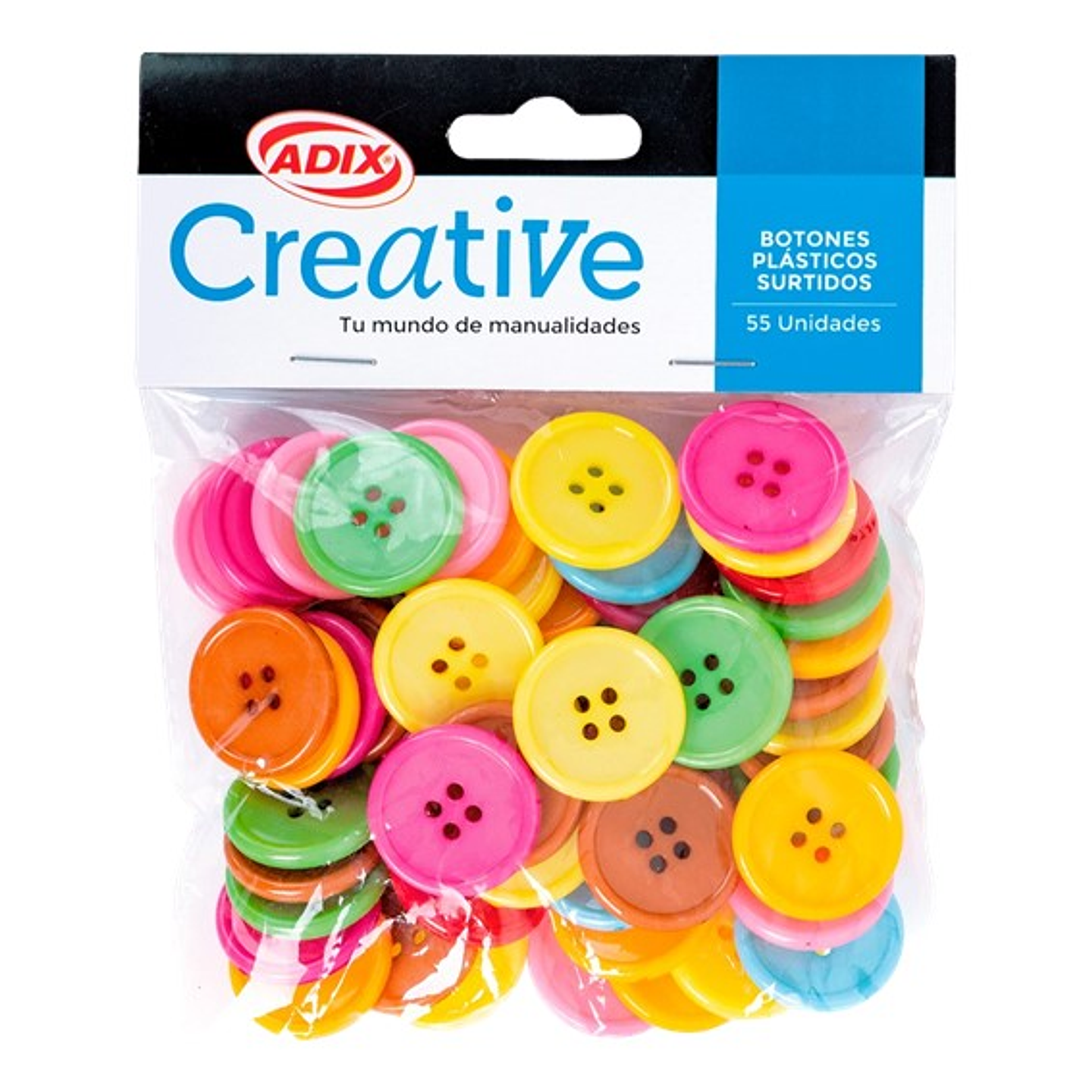 Botón Plástico Surtido 55u (007) CREATIVE 1