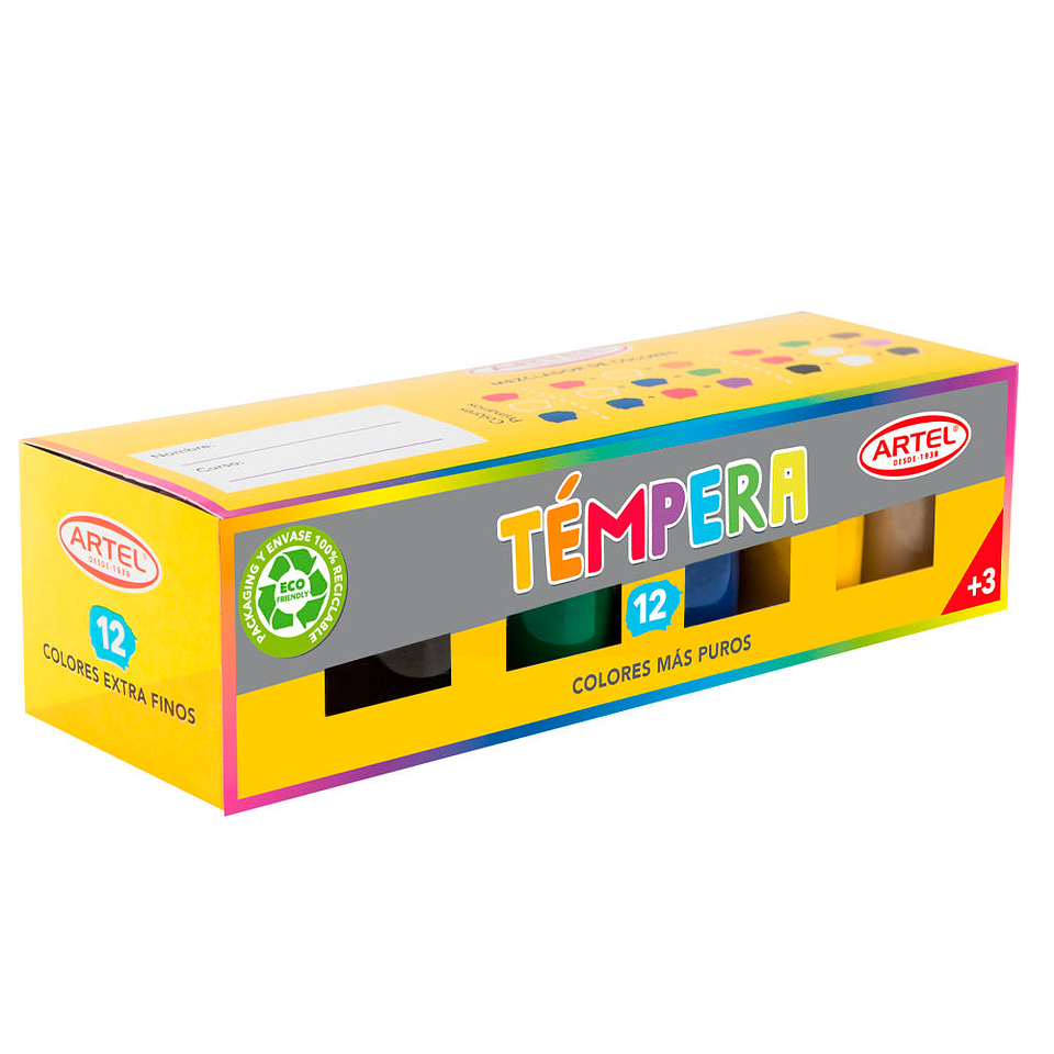 Tempera 12 Colores 15 ML Artel 1