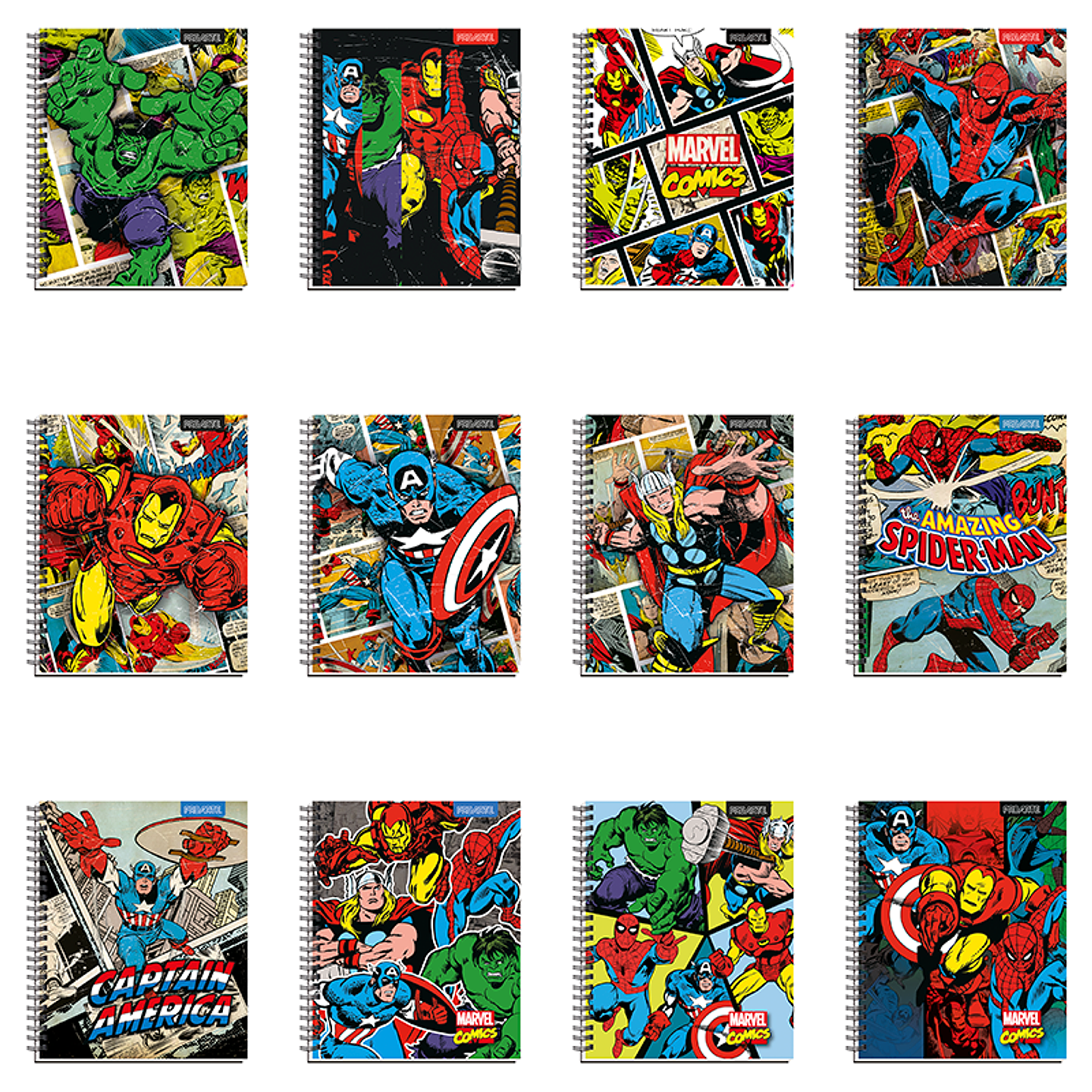 Cuaderno Universitario Marvel Comics 100hjs 7mm Proarte 1