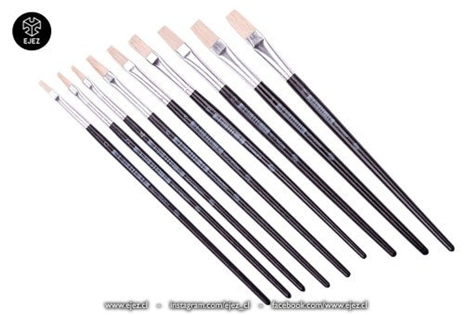 Pincel Pelo Cerda Plano (013) Número 0 Adix 1