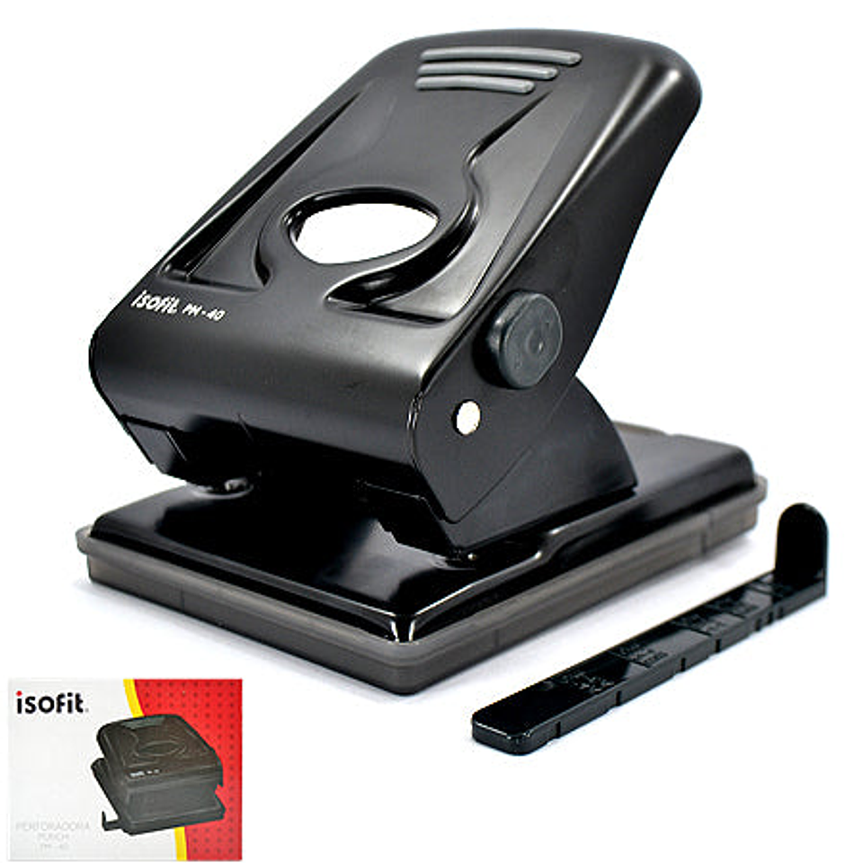 Perforador Pm-40 Negro,P/40Hjsc/Guia Met.Isofit 1