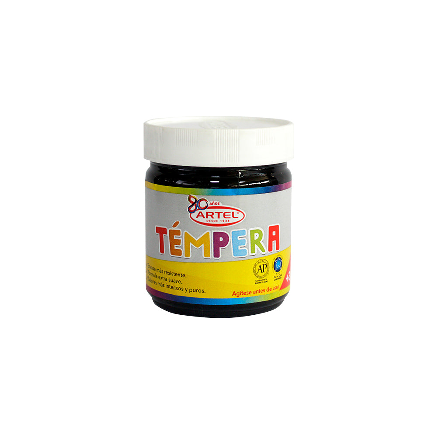 Tempera Frasco 100ml Negro 21 Artel 1