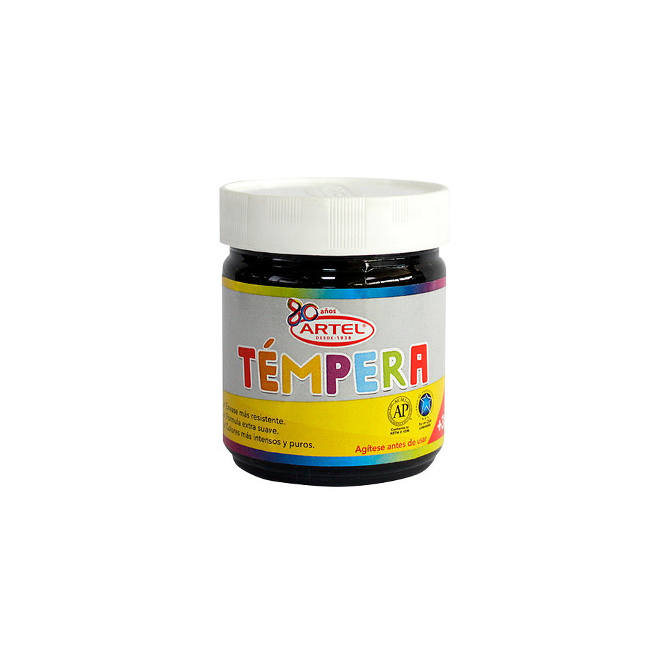 Tempera Frasco 100ml Negro 21 Artel 1