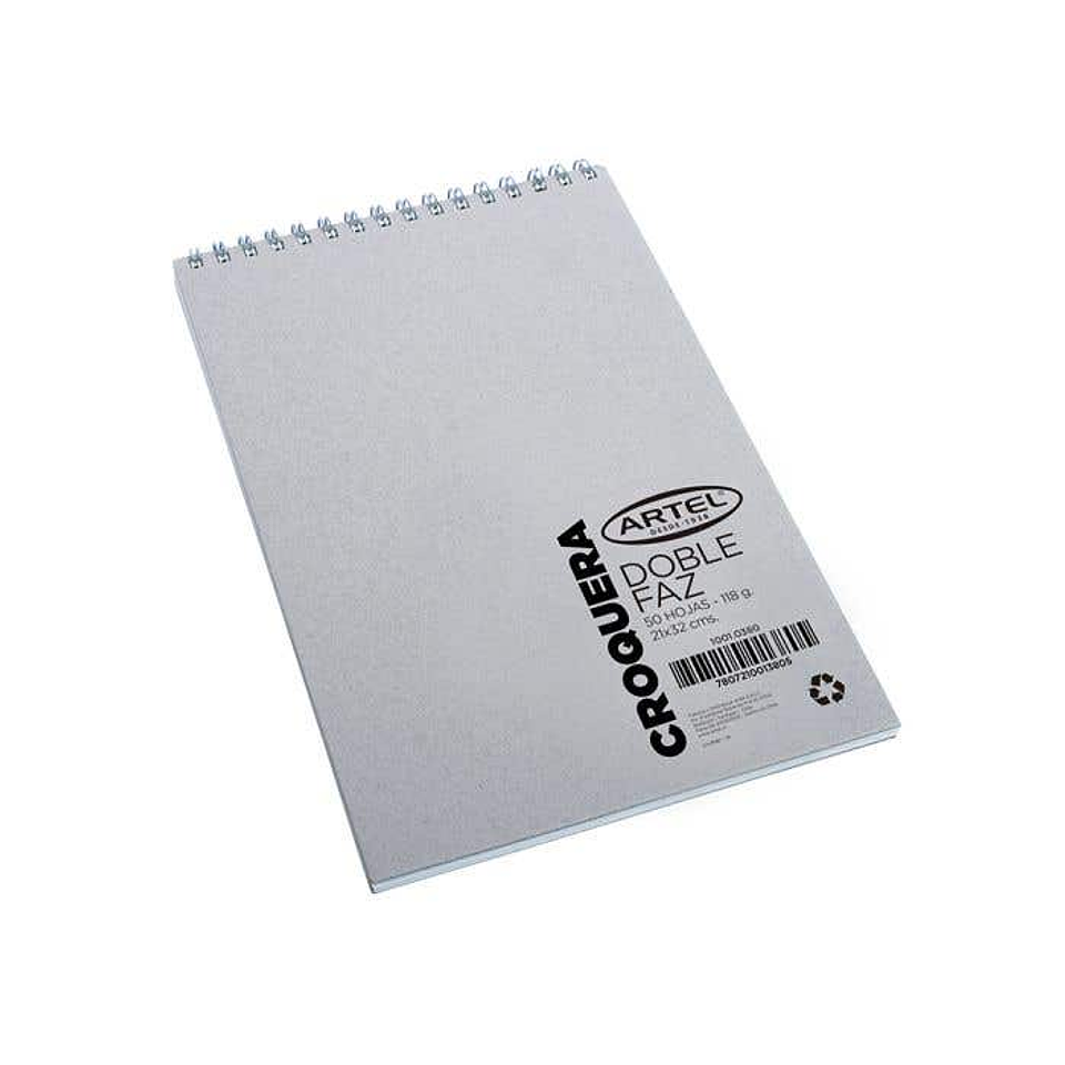 Croquera Oficio Doble Faz 50 hojas 21x32 Artel 1