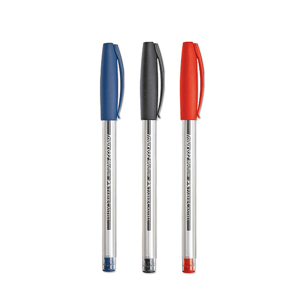 Boligrafo Lapiz Pasta Trilux 032 M Rojo Uni Faber Castell 1