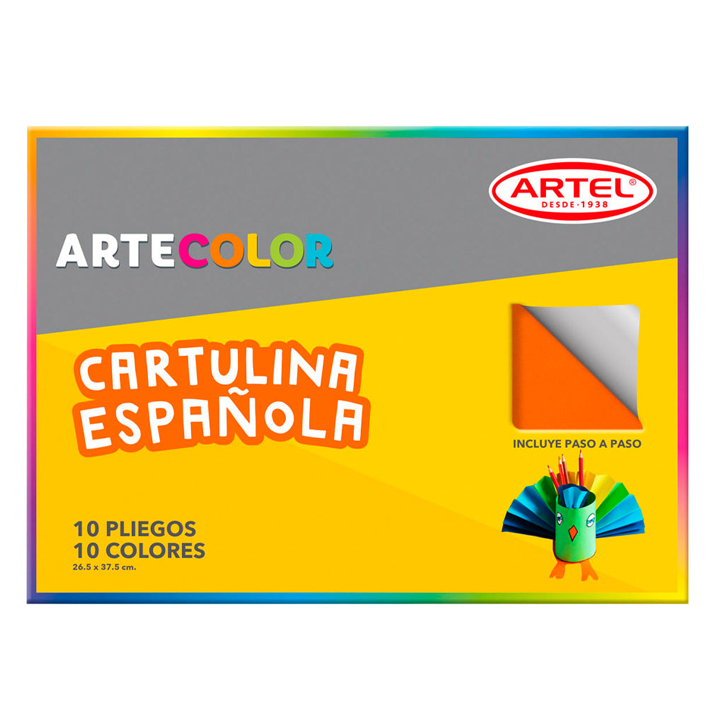 Estuche Sobre Bolsón Cartulina Española 10 hojas Artecolor Artel 1