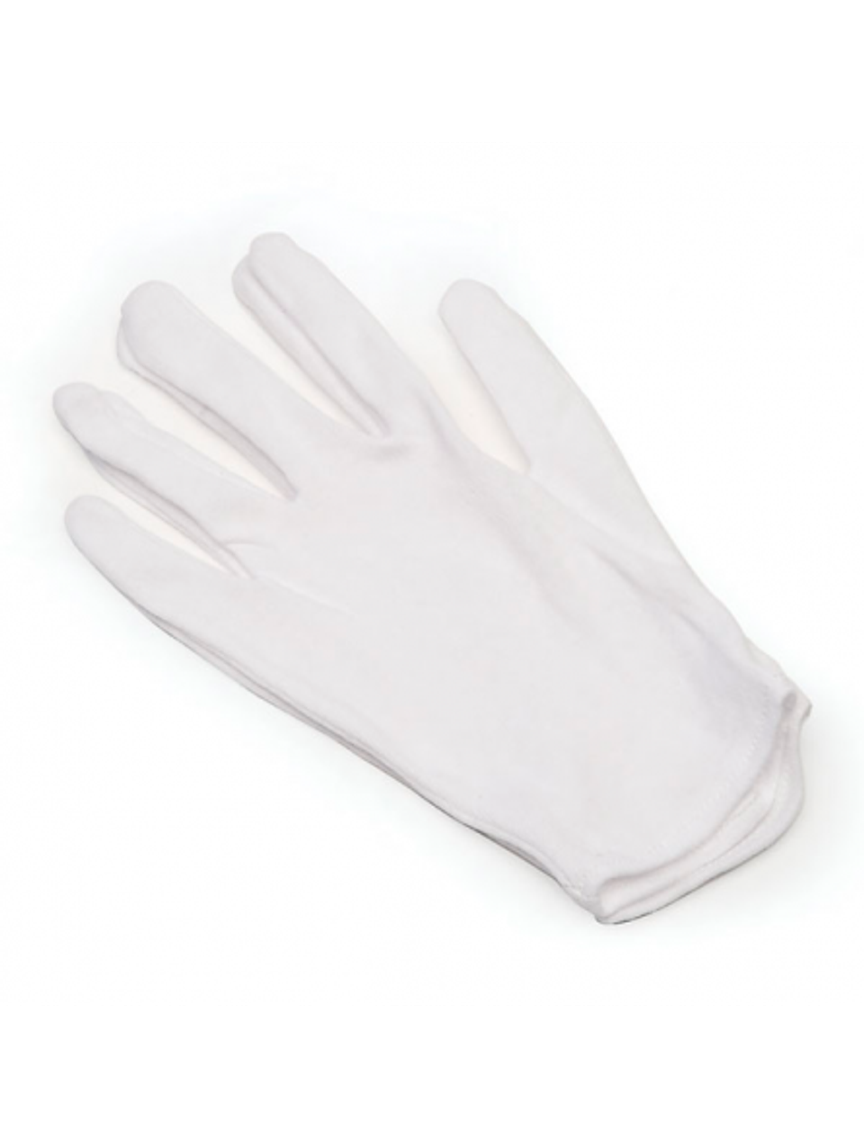 Par De Guantes Blancos Algodon Grande 1