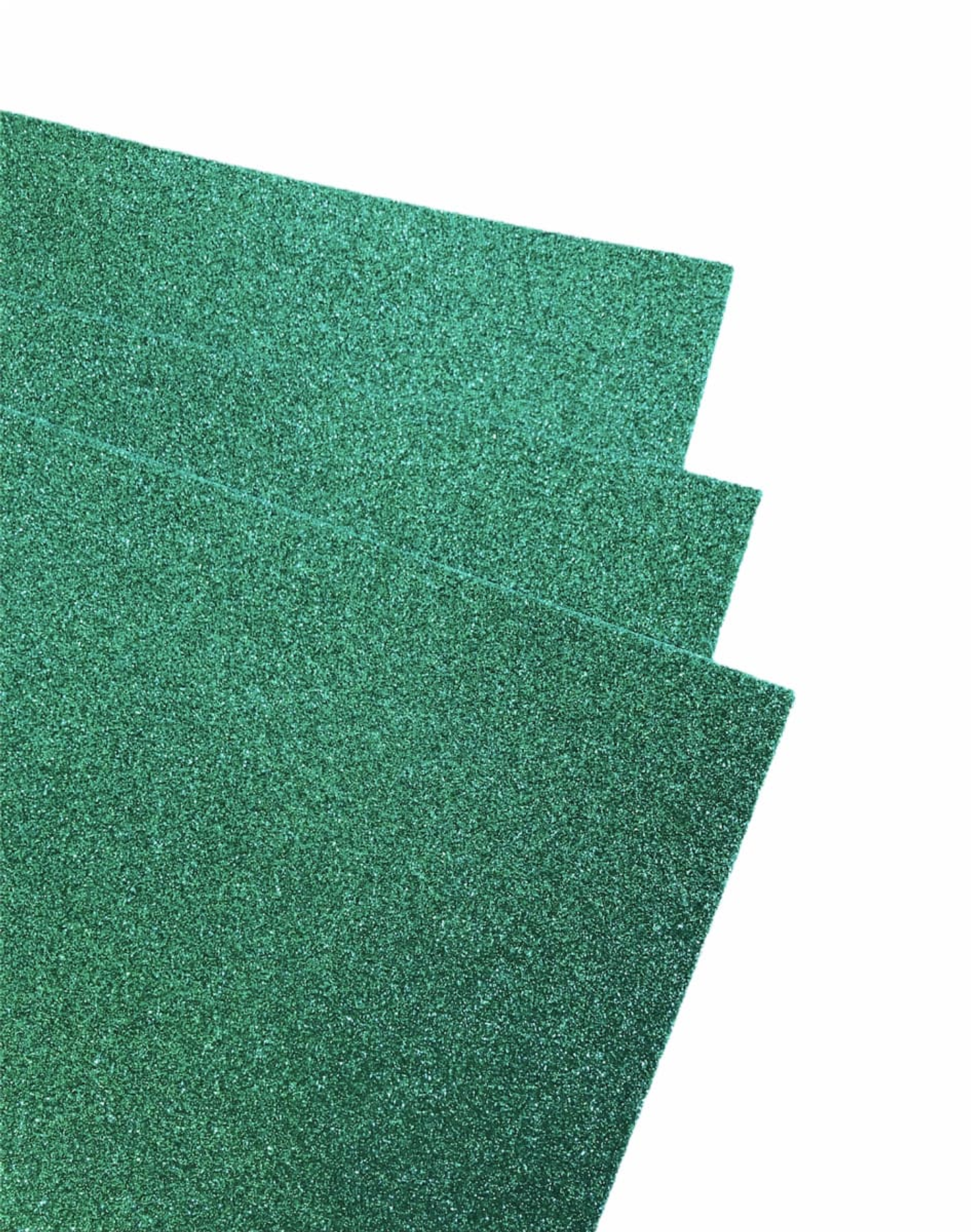 Pliego Goma Eva Glitter 40x60cm Color Verde Navidad 1