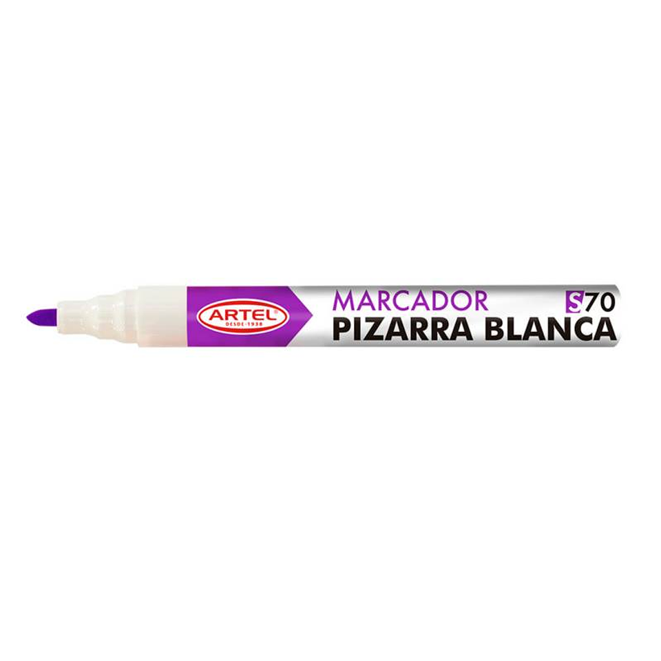 Marcador Pizarra S70 Punta Redonda Morado Artel 1