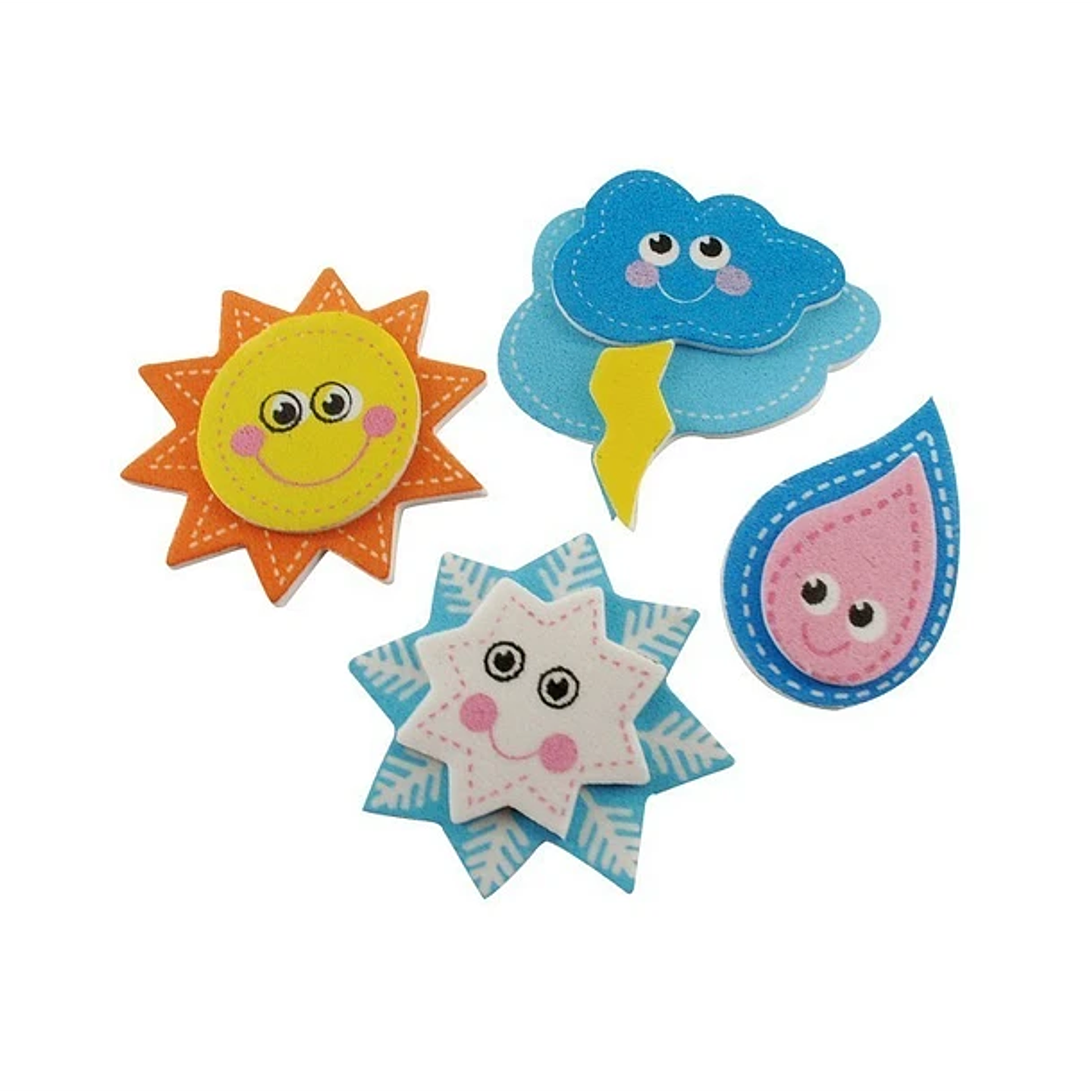 Sol/Nube Goma Eva Adhesiva 18u (088) CREATIVE 1