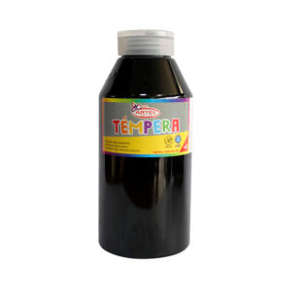 Tempera Frasco 500ml Negro 21 Artel 1