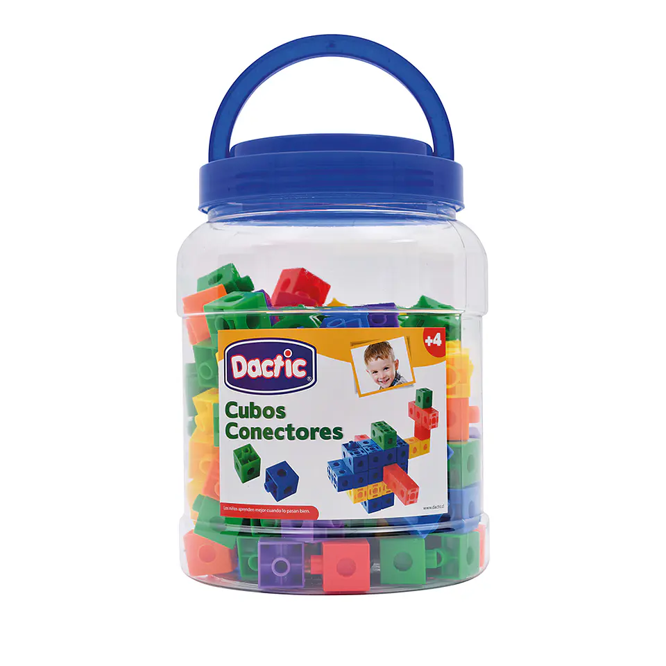 Juego Didactico Conector Cubo Plástico 130uni Dactic 1