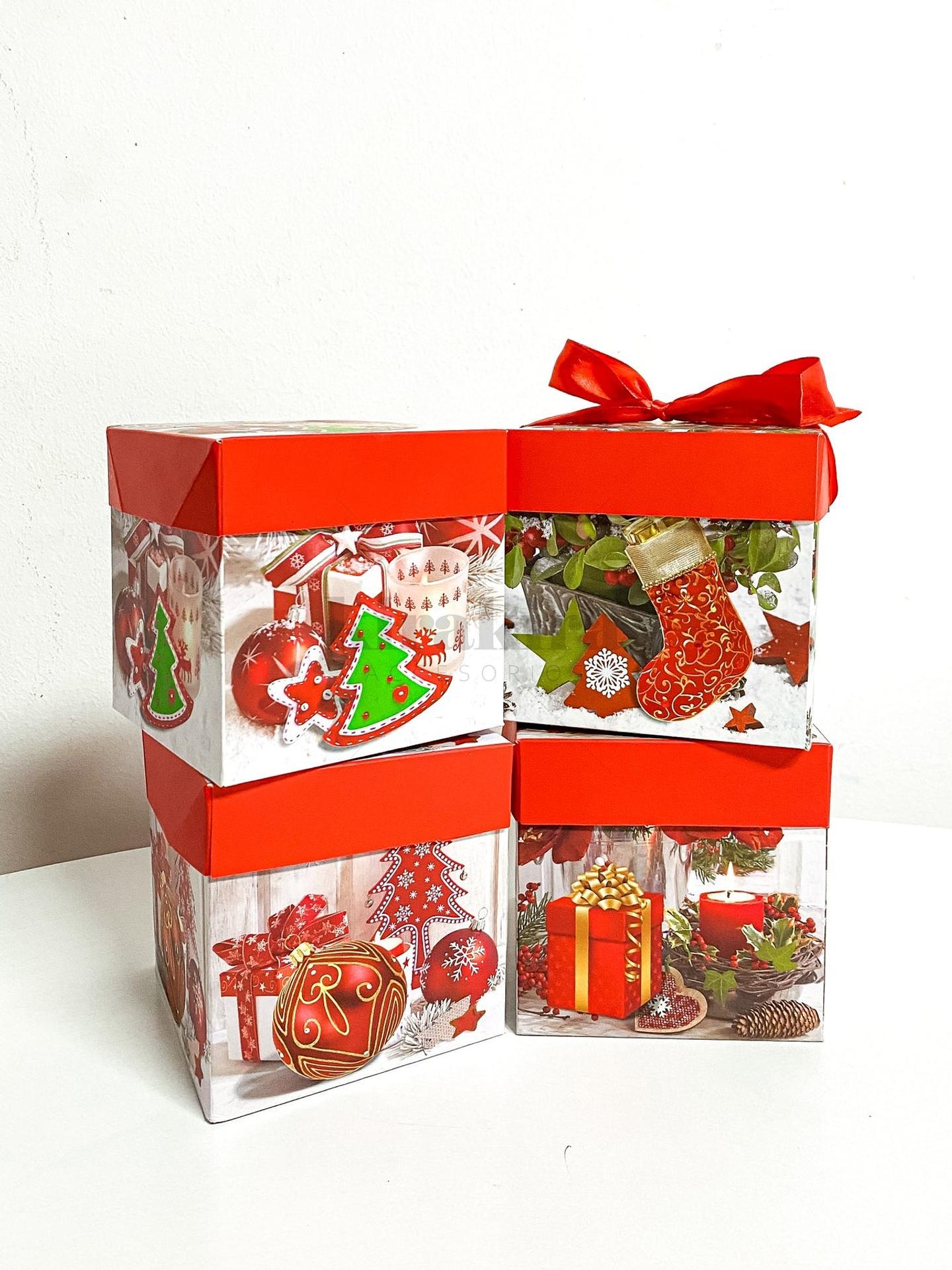 Caja Plegable Gigante Navidad 30X30Cm Uni 1