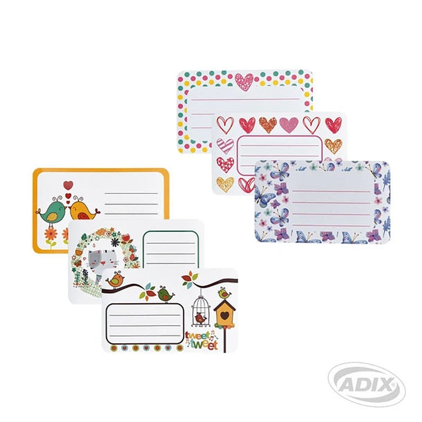 Etiqueta Escolar Nina 12u (034) ADIX 1