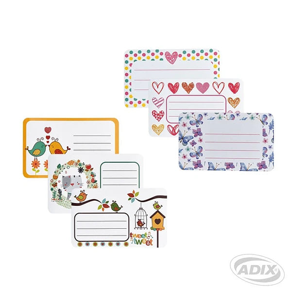 Etiqueta Escolar Nina 12u (034) ADIX 1