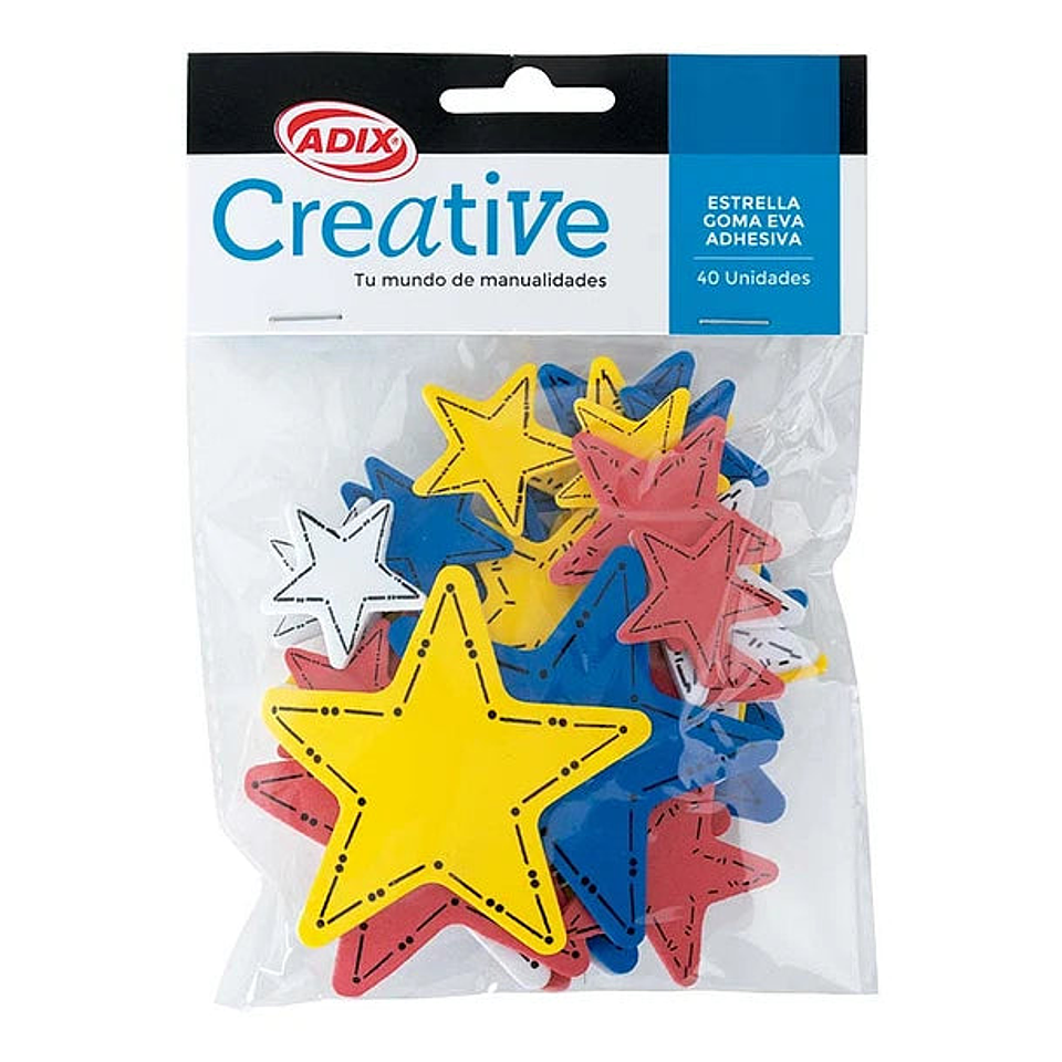 Estrella Goma Eva Adhesiva 40u (009) CREATIVE 1