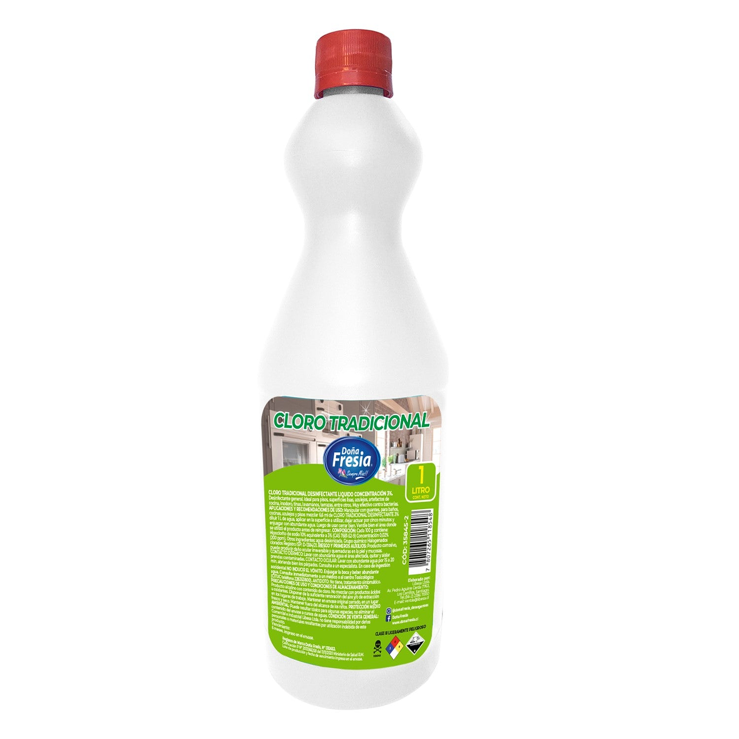 Cloro  Tradicional 3% 1L Dona Fresia 1