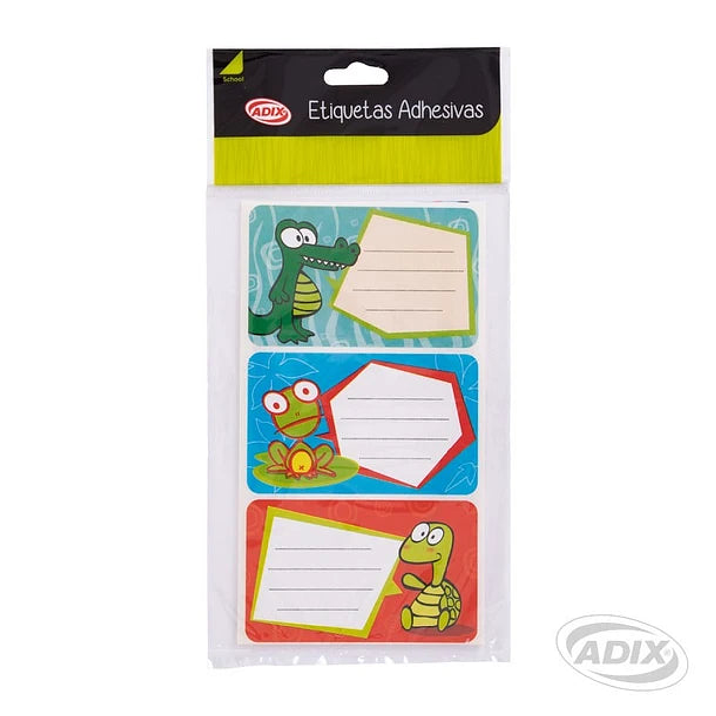 Etiqueta Escolar Animal 12u (031) ADIX 1