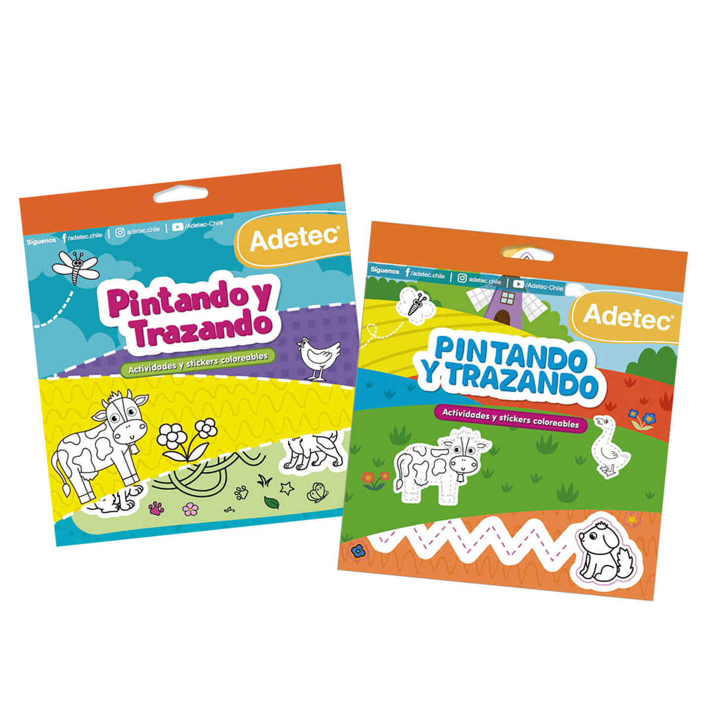 Block Actividades y Stickers Pintando y Trazando Adetec 1