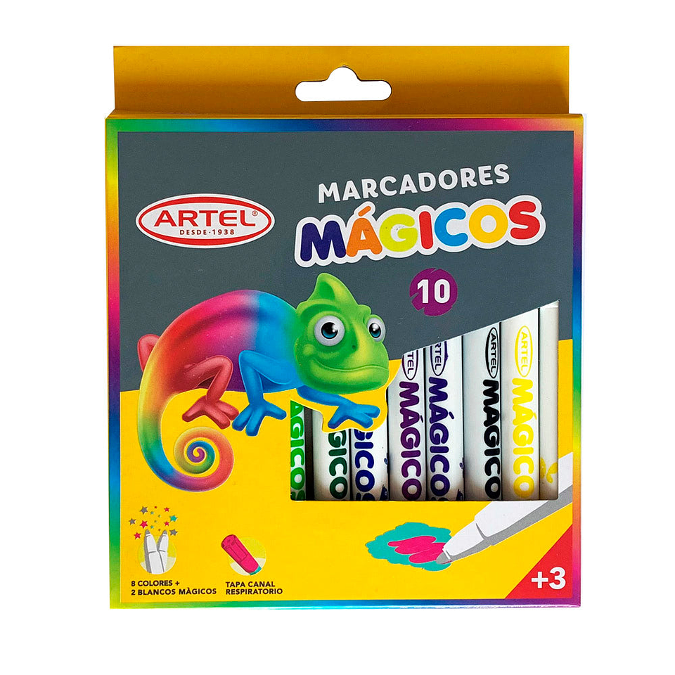 Marcadores Magicos 10 Colores Artel 1