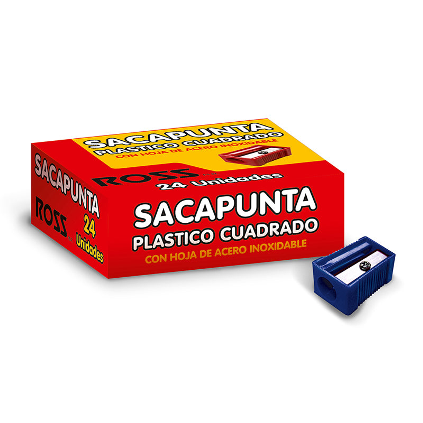 Sacapuntas Ross Plastico  Cuadrado 1