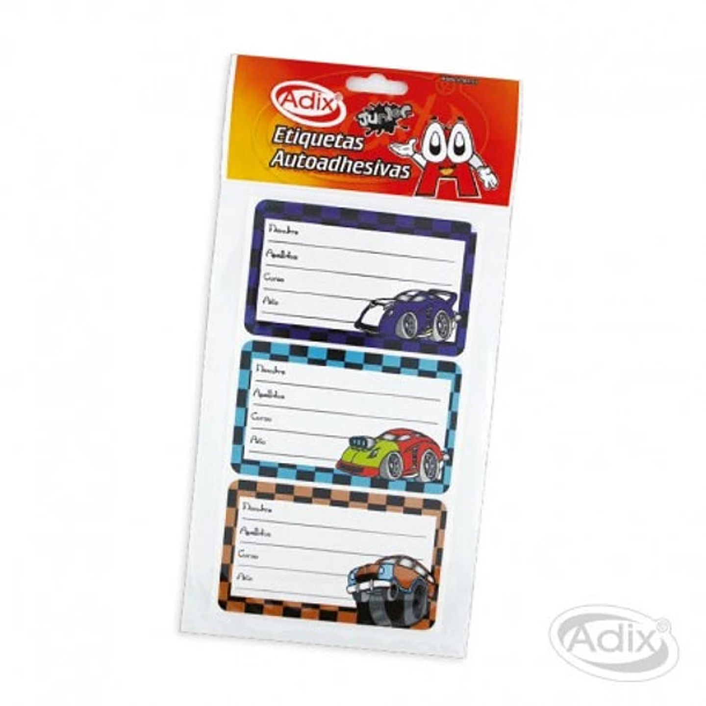 Etiqueta Escolar Auto 12u (004) ADIX 1