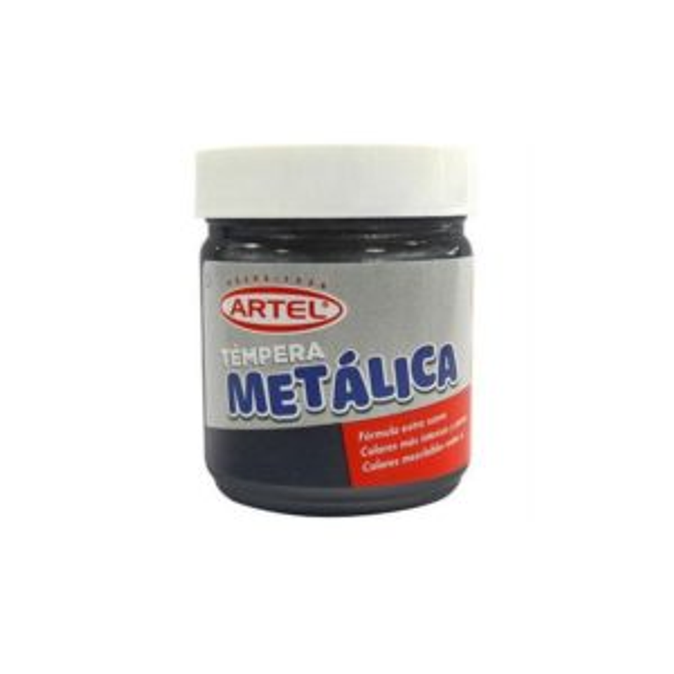 Tempera Metalica Negro 100 ml Artel 1