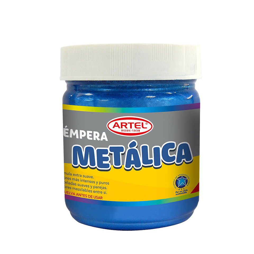 Tempera Metalica Azul 100 ml Artel 1