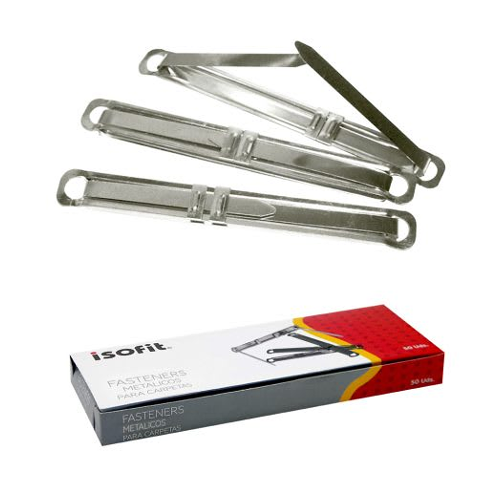 Fastener Isofit Metalico Plateado 50 Uni. 1