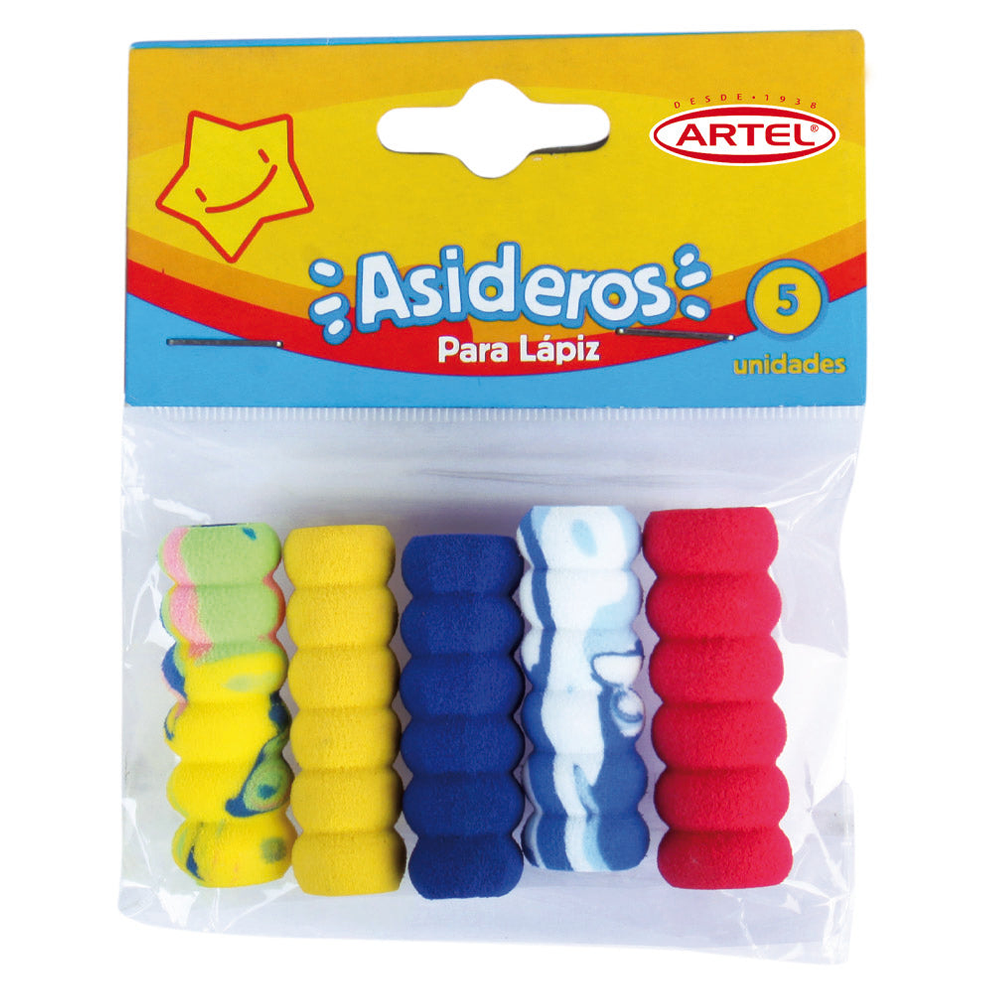 Blister Con 5 Asideros Artel Para Lapiz 1