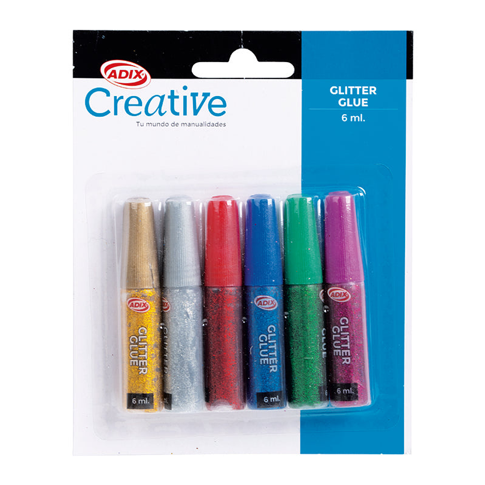 Glitter Glue 6Ml C/U 6U (001) Creative 1