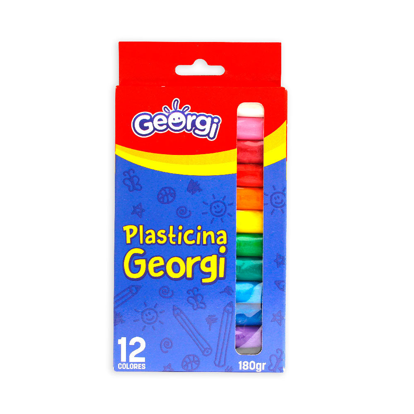 Plasticina Plastilina 12 Colores 180 Gr Georgi 1