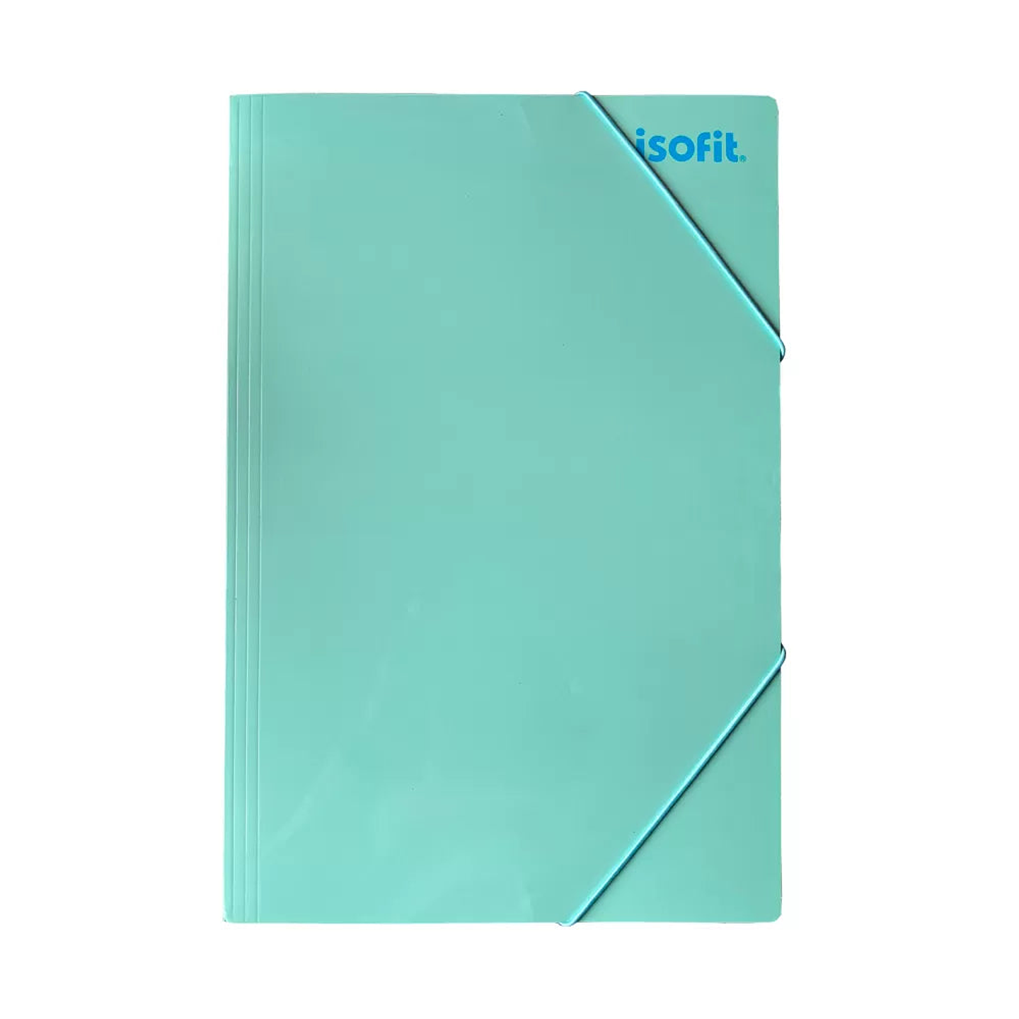 Carpeta con elastico Oficio Celeste Pastel Isofit 1