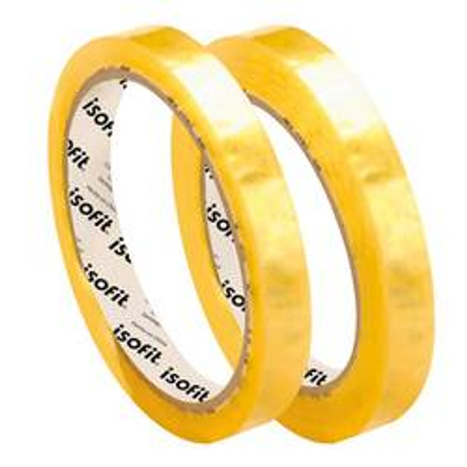 Cinta Adhesiva Scotch Yellow Clear 12mm x 30mts Isofit 1