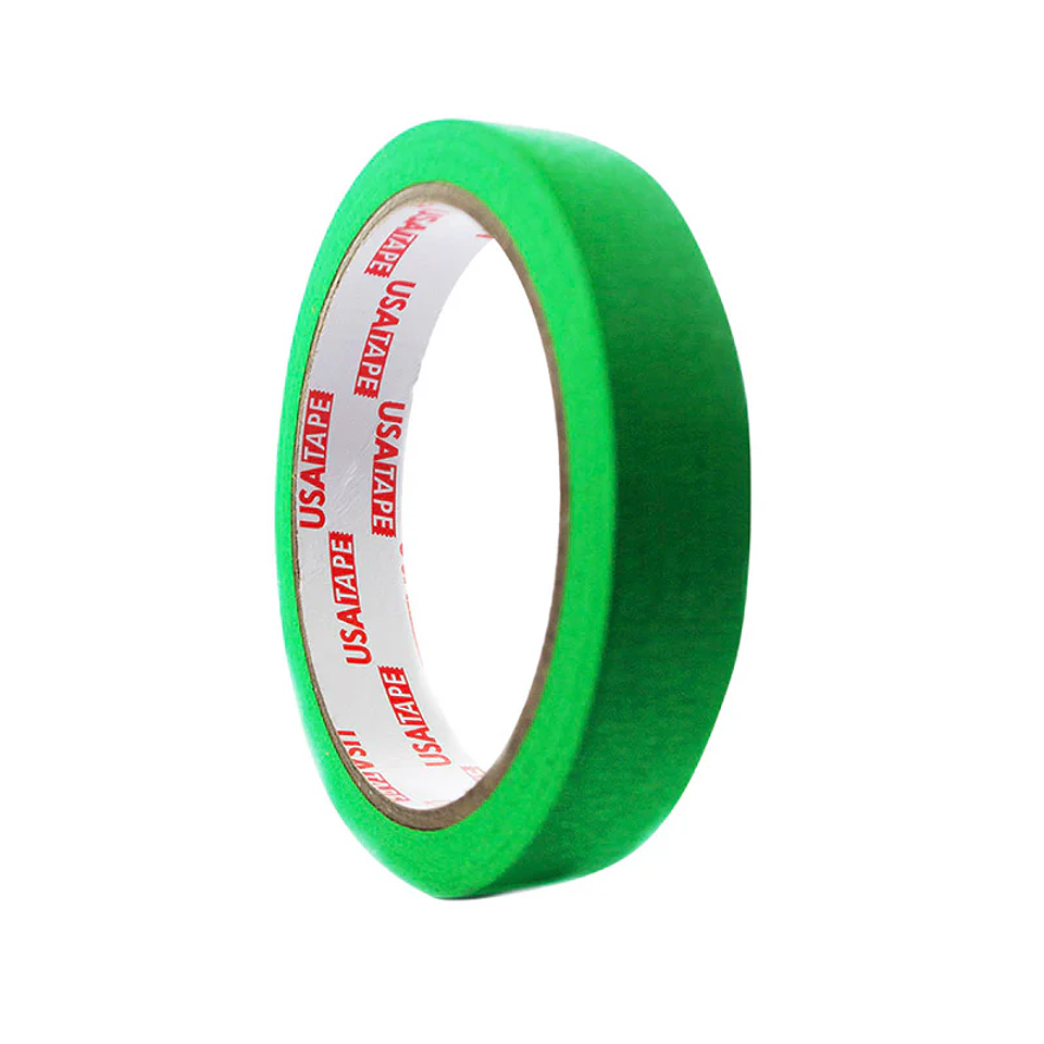 Cinta Masking Tape Pegote 18mm x 20mts Color Verde Usatape 1