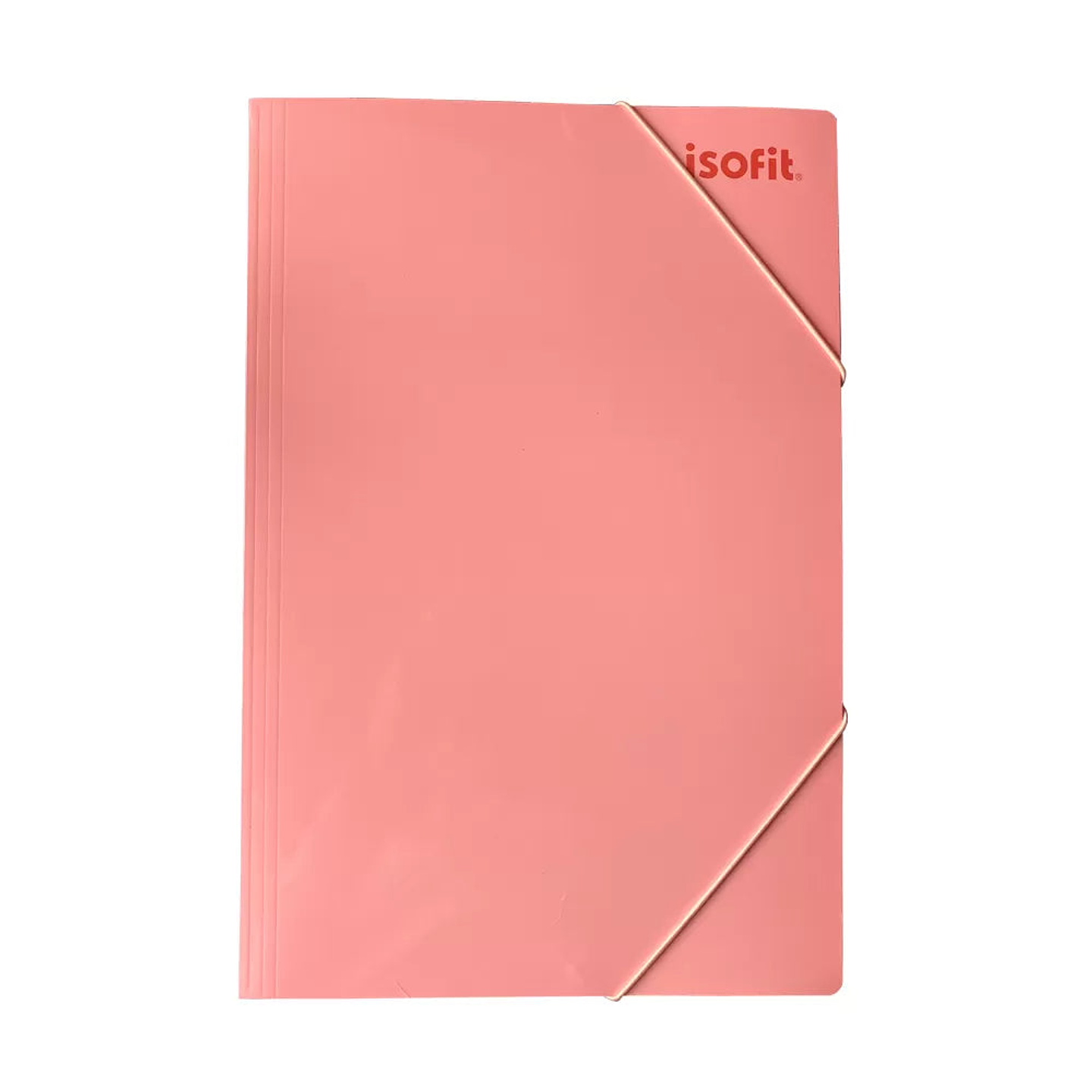 Carpeta con elastico Oficio Rosa Pastel Isofit 1