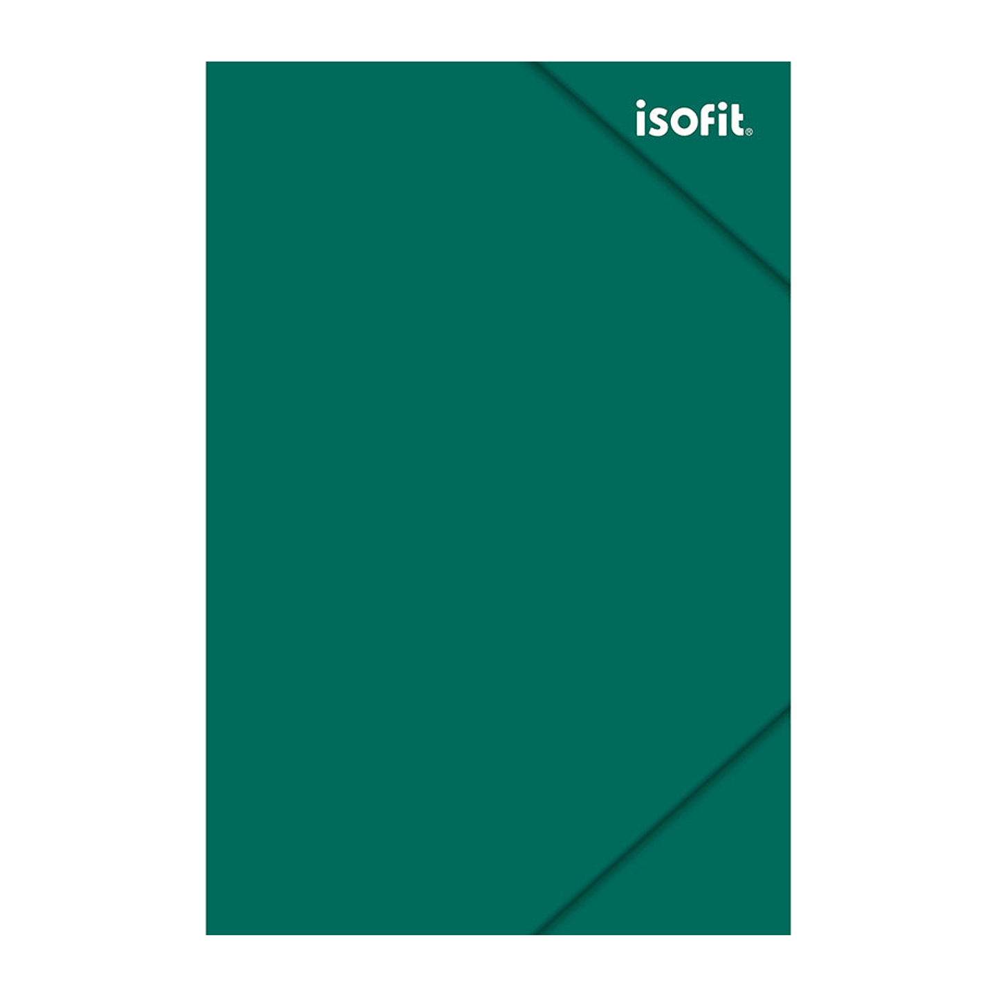 Carpeta con Elastico Oficio Color Verde Oscuro Isofit 1