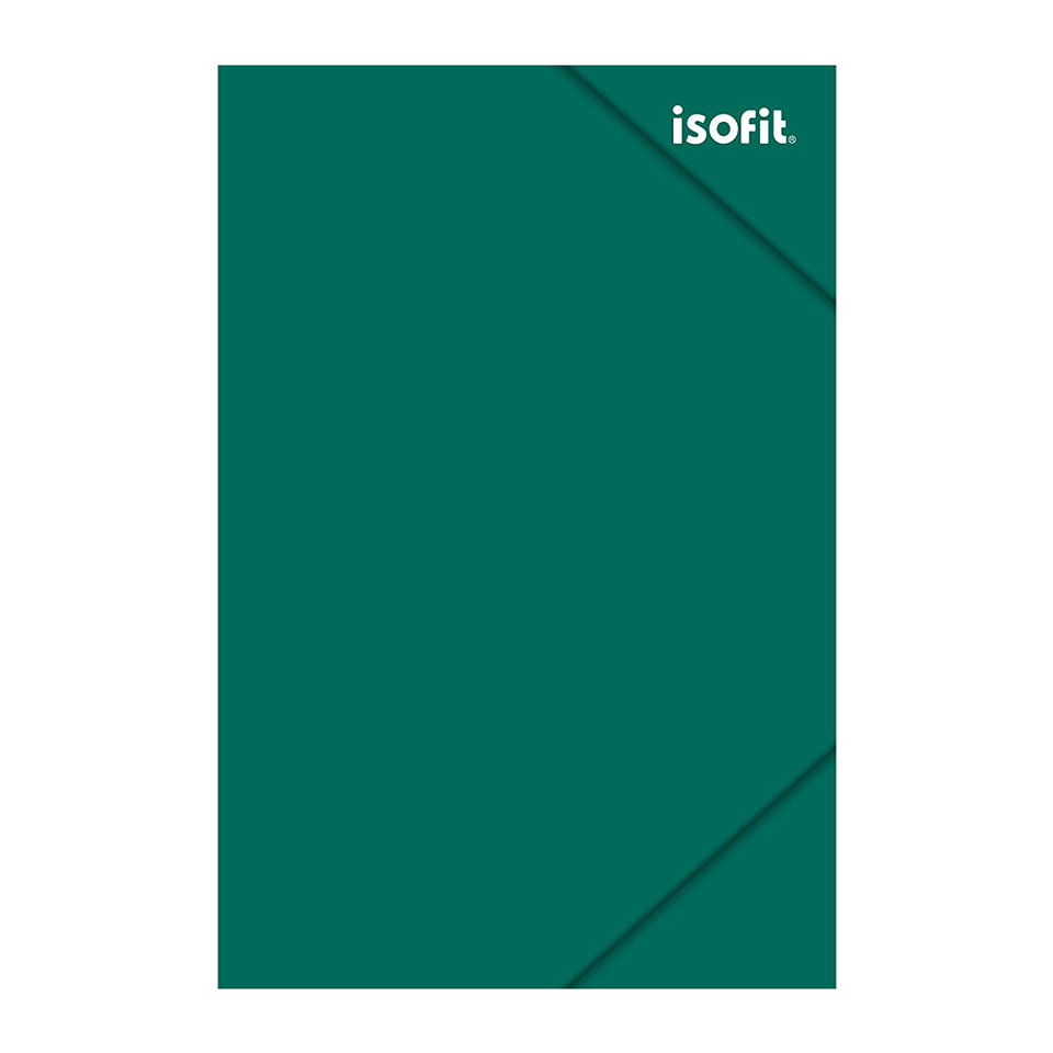 Carpeta con Elastico Oficio Color Verde Oscuro Isofit 1