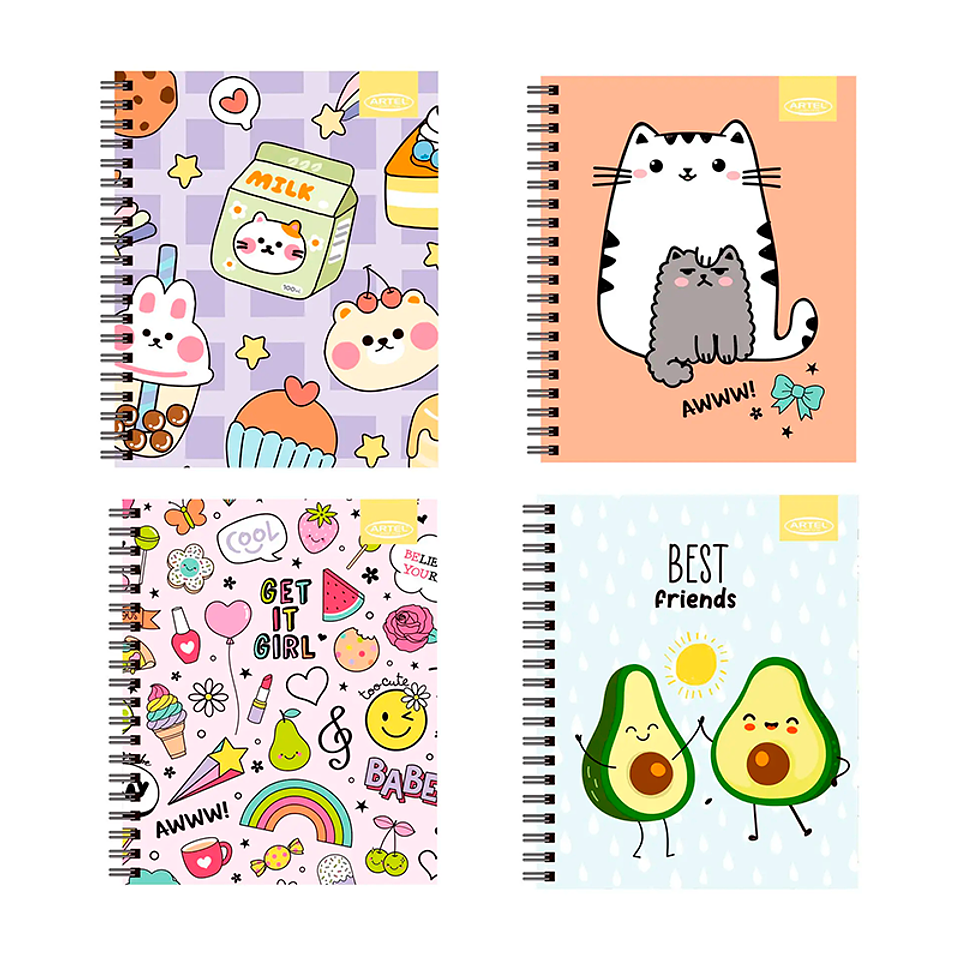 Cuaderno Universitario Kawaii Artel 1