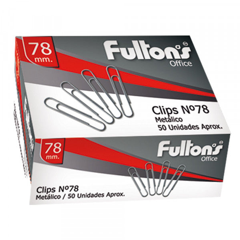 Clips N80 Metalico 80Mm Caja 50Un Fultons 1