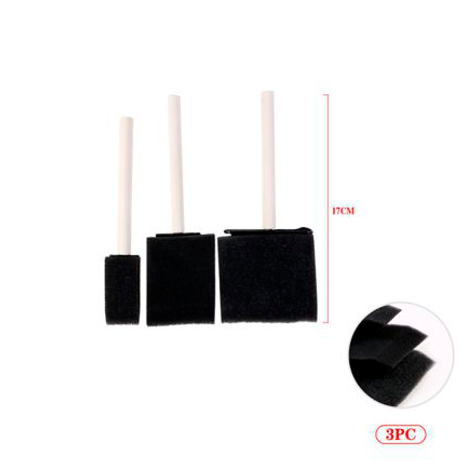Set 3 Brochas Espuma Stelam 1